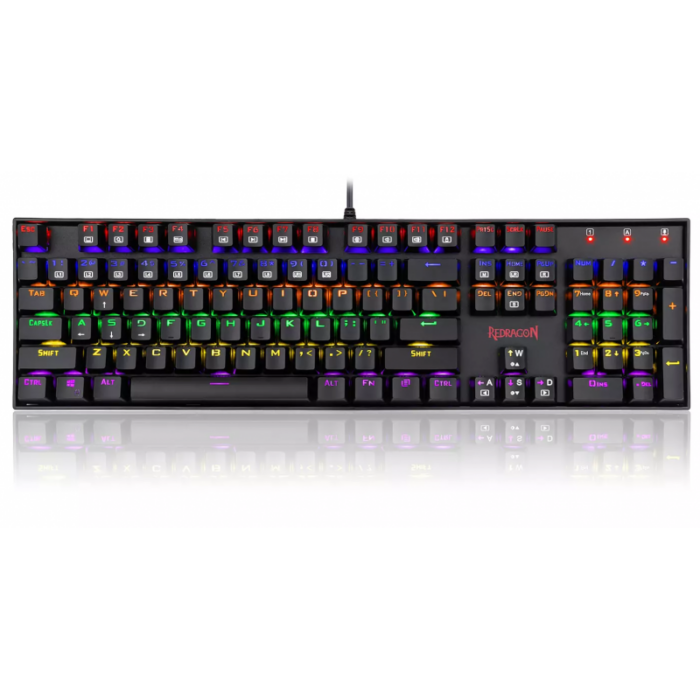 CLAVIER REDRAGON MITRA K551-KR RAINBOW RED SWITCH BLACK