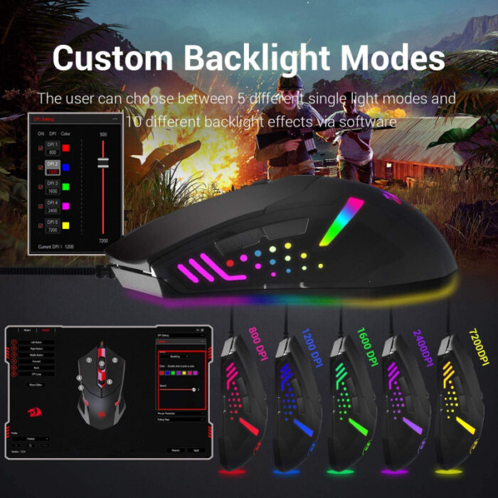 SOURIS REDRAGON CENTROPHORUS 2 M601-RGB