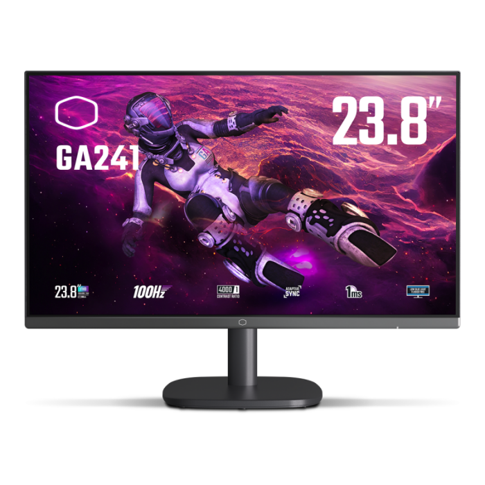 MONITEUR GAMING COOLERMASTER GA241 23.8", VA, 100Hz, 1920X1080FHD, 1ms