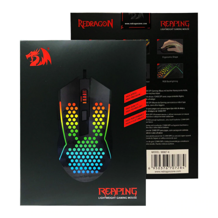 SOURIS GAMER REDRAGON REAPING M987-K NOIR / RGB