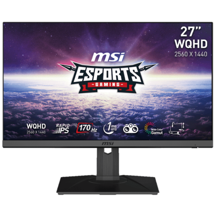 ÉCRAN GAMING MSI G272QPF 27" WQHD IPS / 170 HZ / PIVOTANT 90°