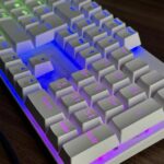 CLAVIER MARS GAMING MK422BFR WHITE