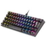 MARS GAMING MKMINI MECHANICAL 60% KEYBOARD, BLUE Switch - BLACK