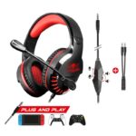 Casque Gaming Spirit of Gamer PRO-H3 Multiplateforme - Noir / Rouge