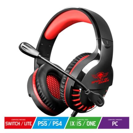 Casque Gaming Spirit of Gamer PRO-H3 Multiplateforme - Noir / Rouge