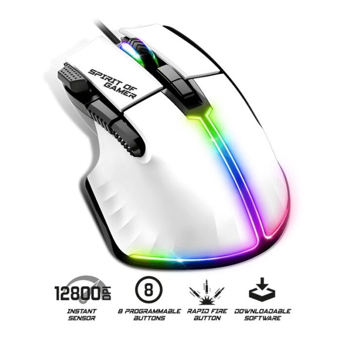 Souris Gaming Spirit of Gamer PRO M5 RGB - White