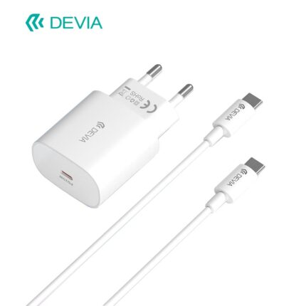 CHARGEUR DEVIA 25W AVEC CÂBLE C TO C RLC-383