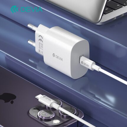 CHARGEUR DEVIA 25W AVEC CÂBLE C TO C RLC-383
